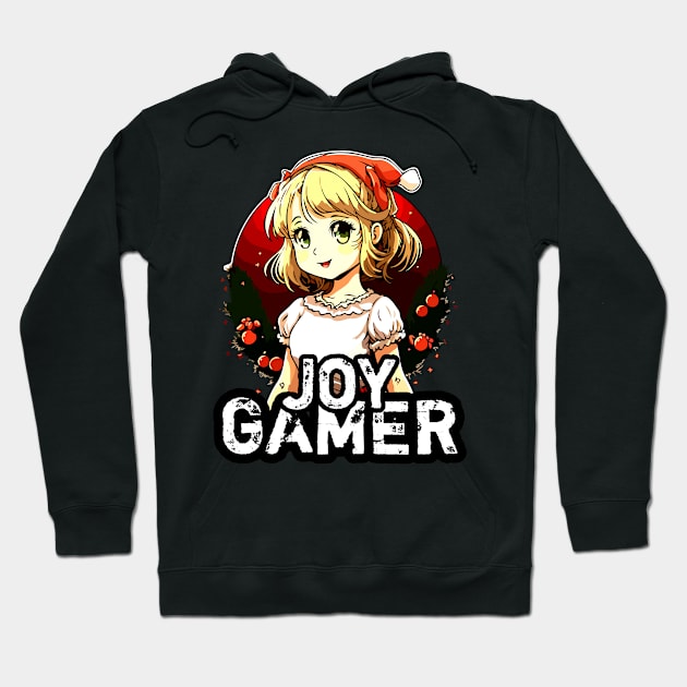 Kawaii Anime Girl Gamer Christmas Quote Hoodie by MaystarUniverse